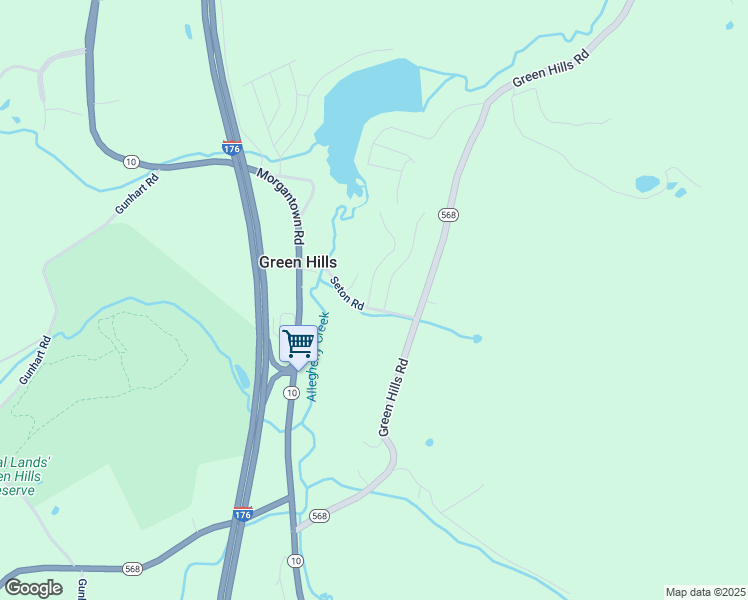 map of restaurants, bars, coffee shops, grocery stores, and more near 9 Walton Avenue in Mohnton