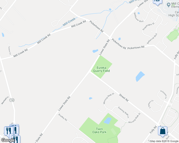 map of restaurants, bars, coffee shops, grocery stores, and more near Lower State Road in Chalfont