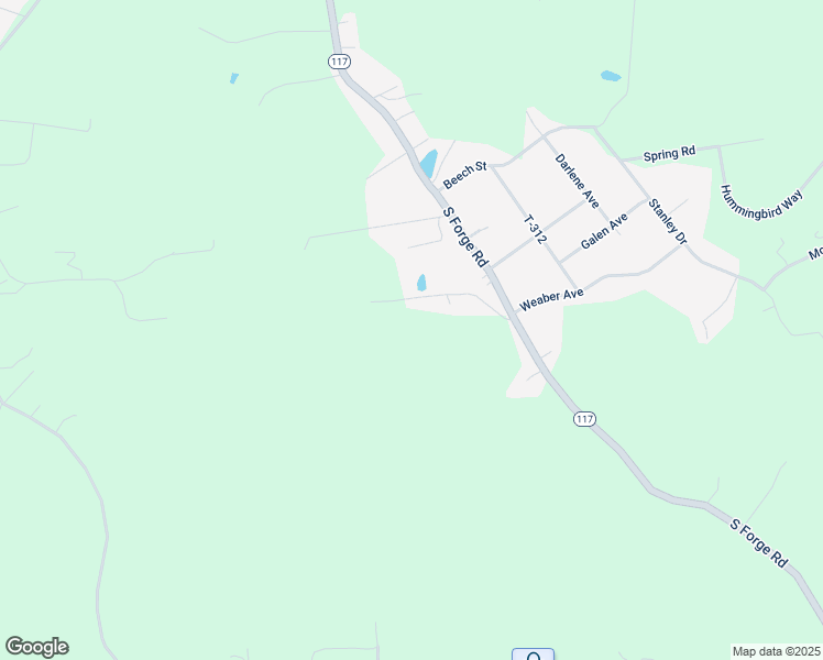 map of restaurants, bars, coffee shops, grocery stores, and more near 110 Horseshoe Trail Lane in Palmyra