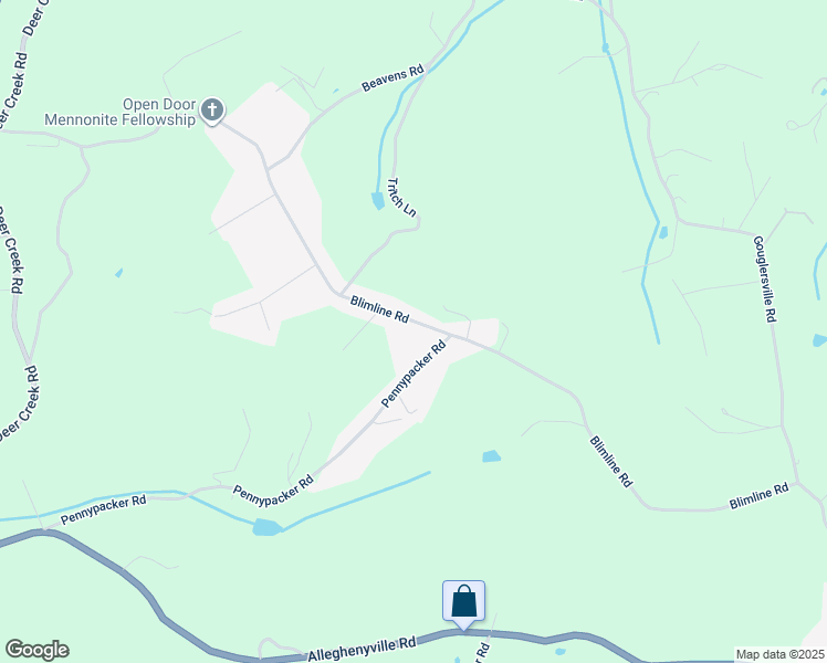 map of restaurants, bars, coffee shops, grocery stores, and more near 302 Blimline Road in Mohnton