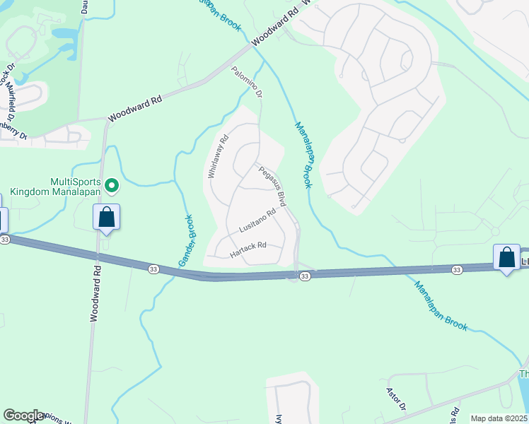 map of restaurants, bars, coffee shops, grocery stores, and more near 24 Lusitano Road in Manalapan Township