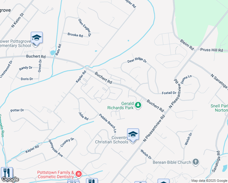 map of restaurants, bars, coffee shops, grocery stores, and more near in Pottstown