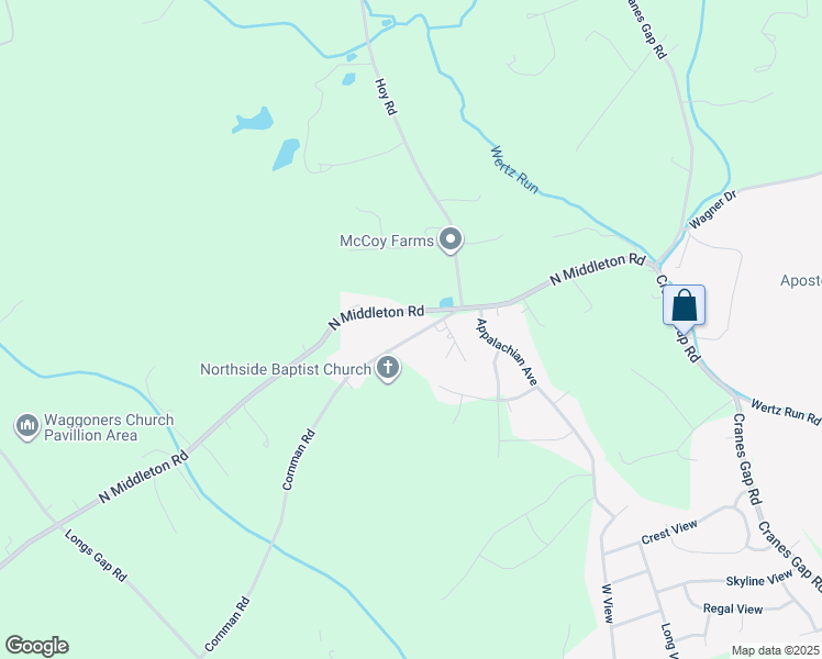 map of restaurants, bars, coffee shops, grocery stores, and more near 435 Cornman Road in Carlisle