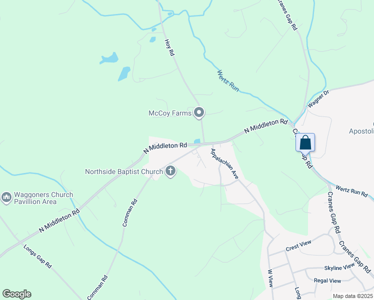 map of restaurants, bars, coffee shops, grocery stores, and more near 435 Cornman Road in Carlisle