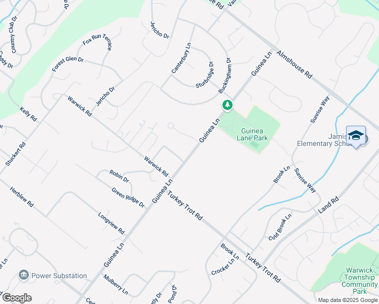 map of restaurants, bars, coffee shops, grocery stores, and more near 2111 Ashton Drive in Jamison