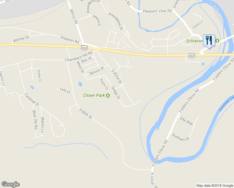 map of restaurants, bars, coffee shops, grocery stores, and more near 730 Gregs Drive in Harrisburg