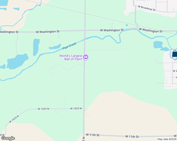map of restaurants, bars, coffee shops, grocery stores, and more near 10624 North 200 West in Alexandria