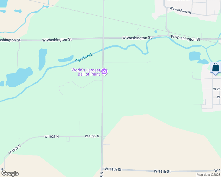 map of restaurants, bars, coffee shops, grocery stores, and more near 10624 North 200 West in Alexandria