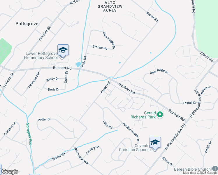 map of restaurants, bars, coffee shops, grocery stores, and more near 309 Walnut Ridge Drive in Pottstown