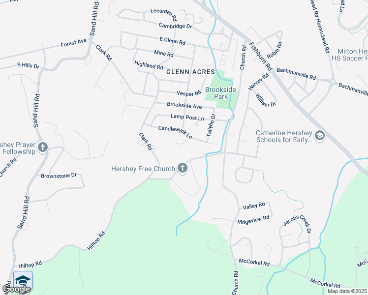 map of restaurants, bars, coffee shops, grocery stores, and more near 921 Carriage House Court in Hershey