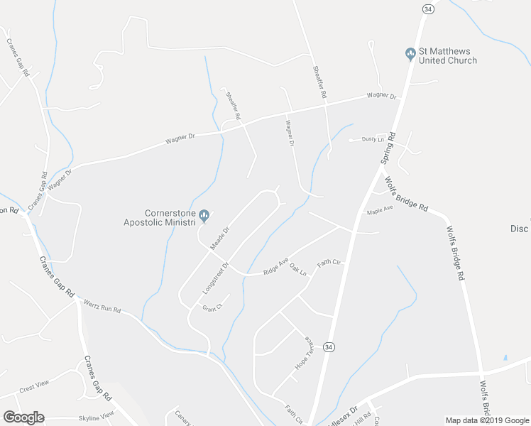 map of restaurants, bars, coffee shops, grocery stores, and more near 90 Longstreet Drive in Carlisle