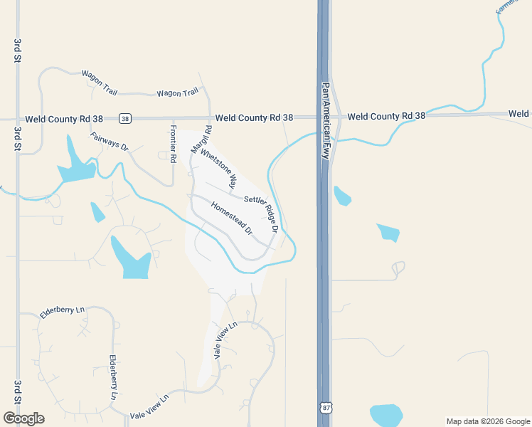 map of restaurants, bars, coffee shops, grocery stores, and more near 3746 Settler Ridge Drive in Mead