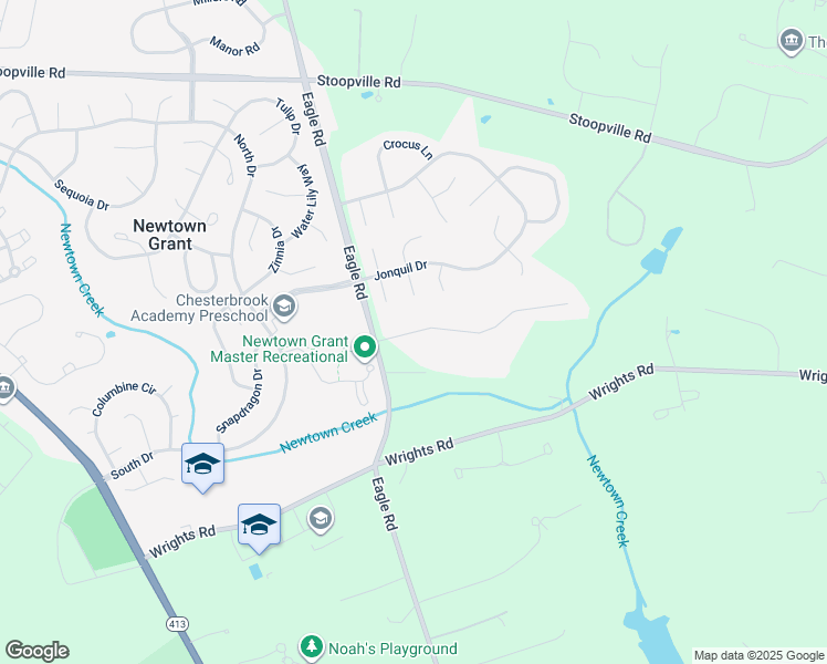 map of restaurants, bars, coffee shops, grocery stores, and more near 5 Amy Cir in Newtown