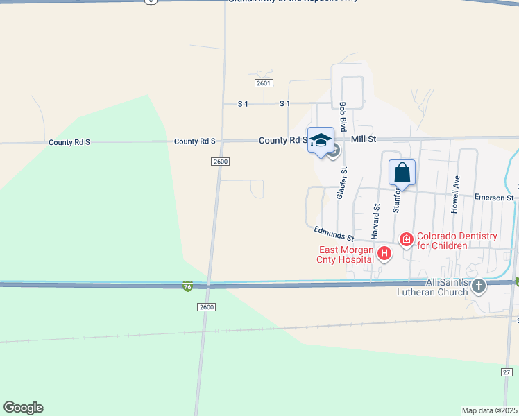 map of restaurants, bars, coffee shops, grocery stores, and more near 43 Beth Drive in Brush