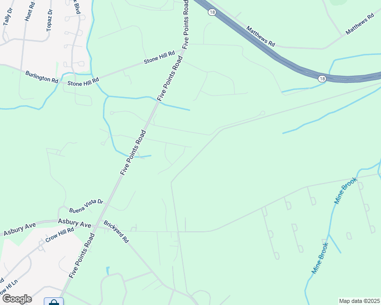 map of restaurants, bars, coffee shops, grocery stores, and more near 401 Christine Court in Freehold