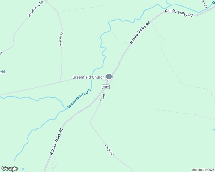 map of restaurants, bars, coffee shops, grocery stores, and more near 2300-2450 North Imler Valley Road in Bedford