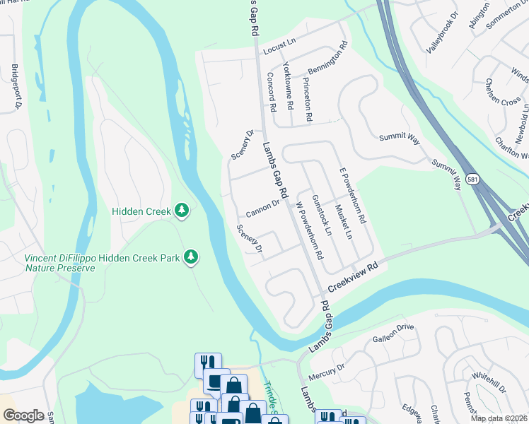 map of restaurants, bars, coffee shops, grocery stores, and more near 6407 Cannon Drive in Mechanicsburg