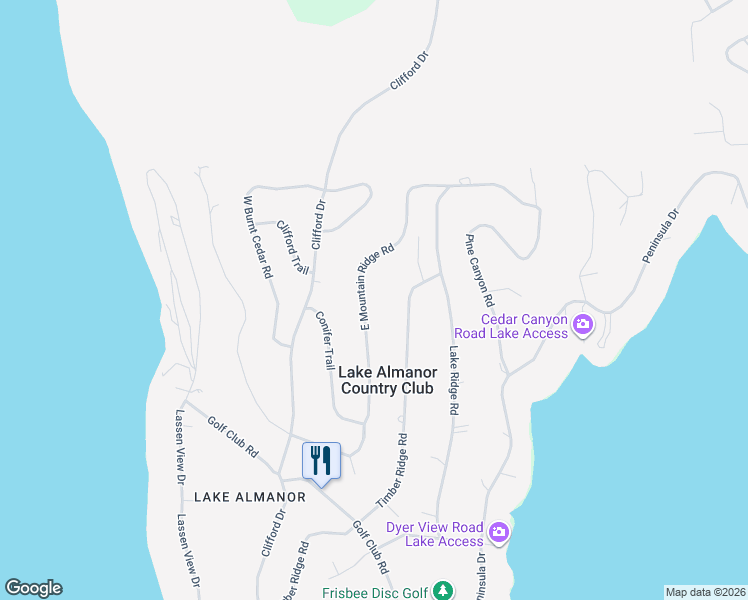 map of restaurants, bars, coffee shops, grocery stores, and more near 662-716 East Mountain Ridge Road in Westwood