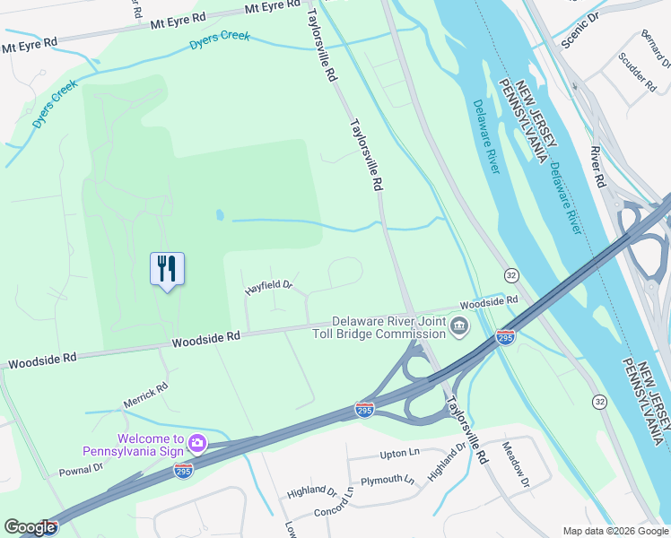 map of restaurants, bars, coffee shops, grocery stores, and more near 1295 Clearview Drive in Morrisville