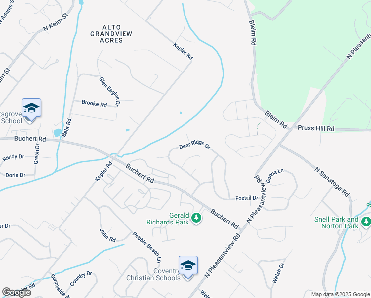 map of restaurants, bars, coffee shops, grocery stores, and more near 2016 Deer Ridge Drive in Pottstown