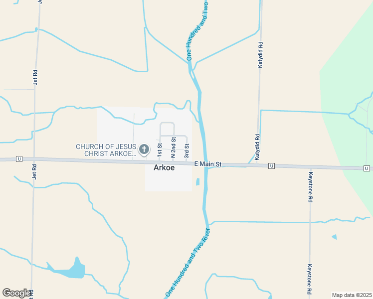 map of restaurants, bars, coffee shops, grocery stores, and more near 103 3rd Street in Maryville