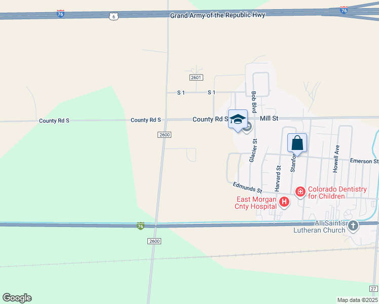 map of restaurants, bars, coffee shops, grocery stores, and more near 43 Beth Drive in Brush
