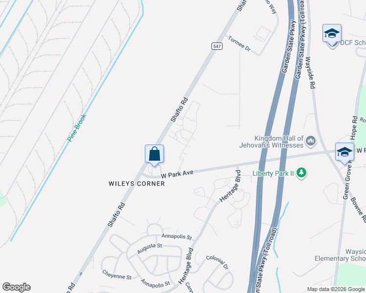 map of restaurants, bars, coffee shops, grocery stores, and more near 8 Michael Drive in Tinton Falls