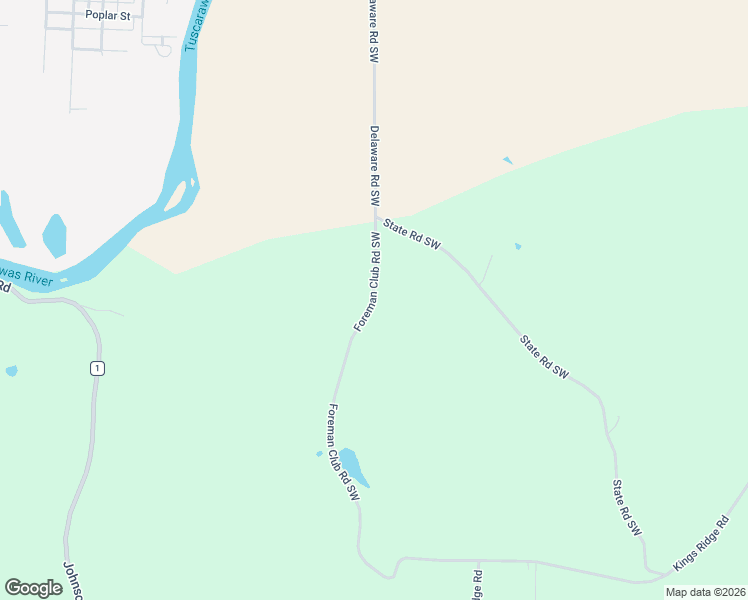 map of restaurants, bars, coffee shops, grocery stores, and more near 15230 Township Highway 12 in Newcomerstown