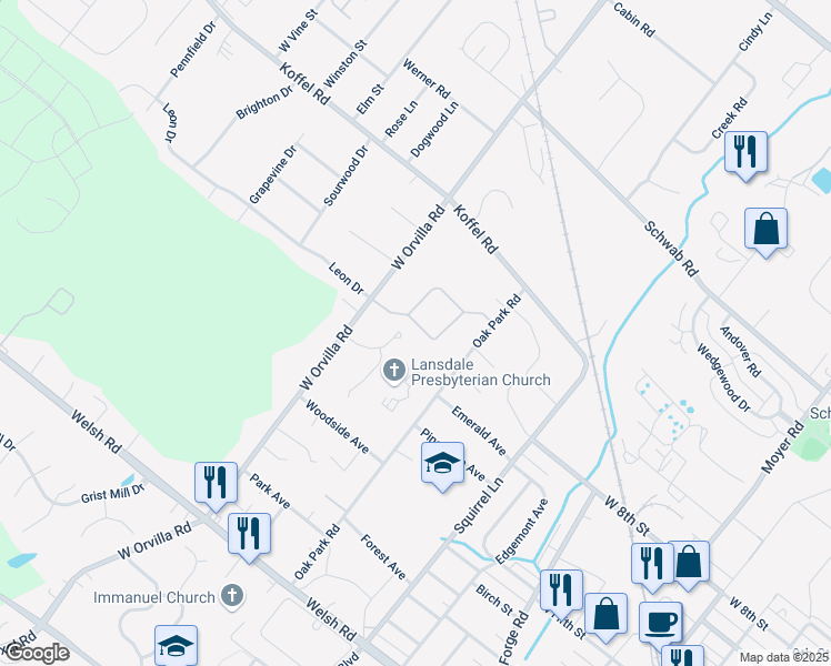 map of restaurants, bars, coffee shops, grocery stores, and more near 109 Wyndham Woods Way in Hatfield