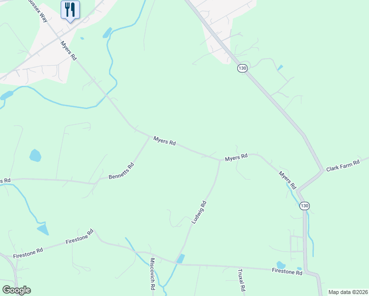 map of restaurants, bars, coffee shops, grocery stores, and more near 1185 Myers Road in Greensburg