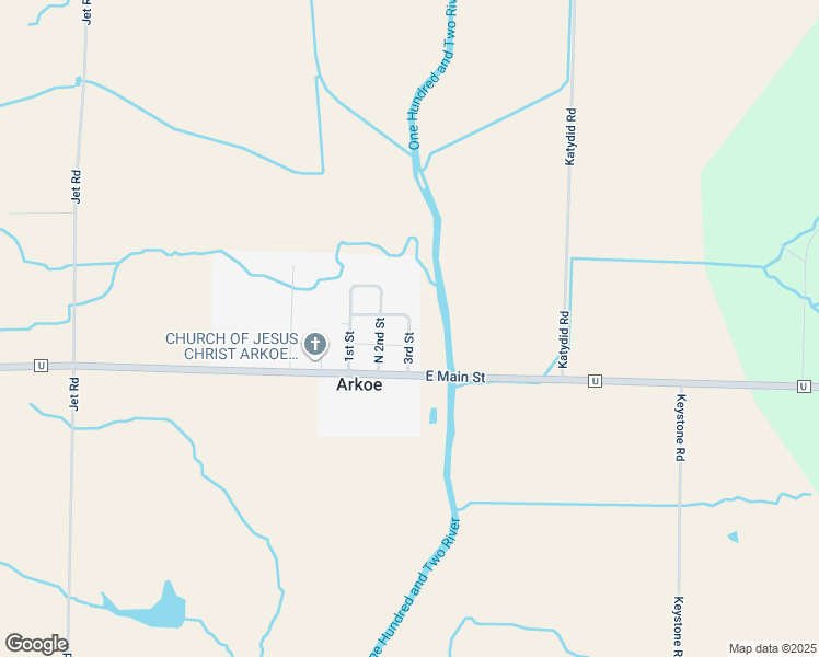 map of restaurants, bars, coffee shops, grocery stores, and more near 103-107 3rd Street in Maryville