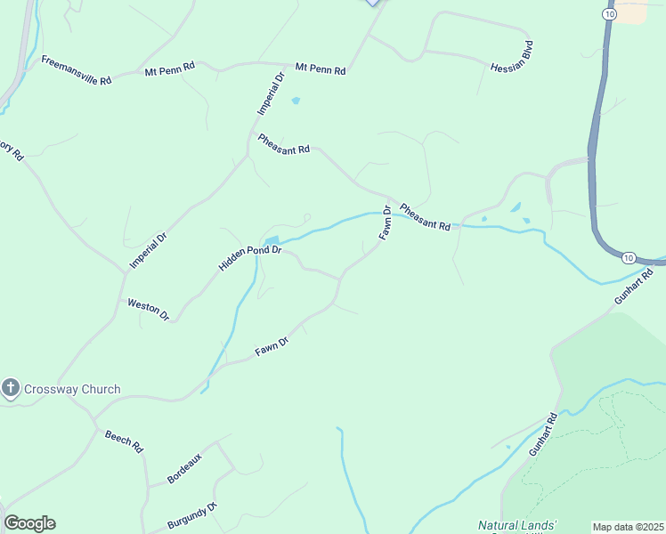map of restaurants, bars, coffee shops, grocery stores, and more near 15 Hidden Pond Drive in Reading