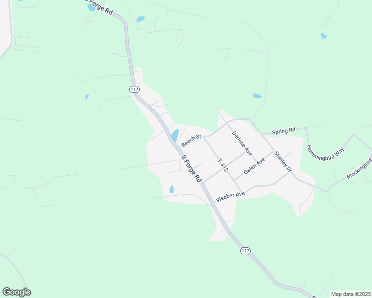 map of restaurants, bars, coffee shops, grocery stores, and more near 721 Beech Street in Palmyra