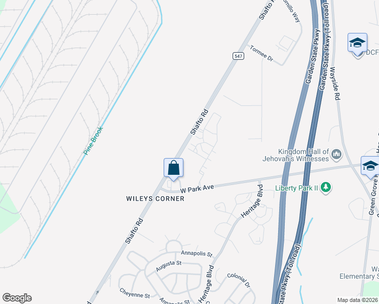 map of restaurants, bars, coffee shops, grocery stores, and more near 35 Michael Drive in Tinton Falls