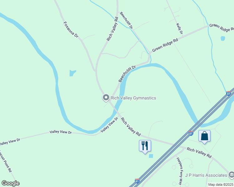map of restaurants, bars, coffee shops, grocery stores, and more near 12 Beechcliff Drive in Carlisle