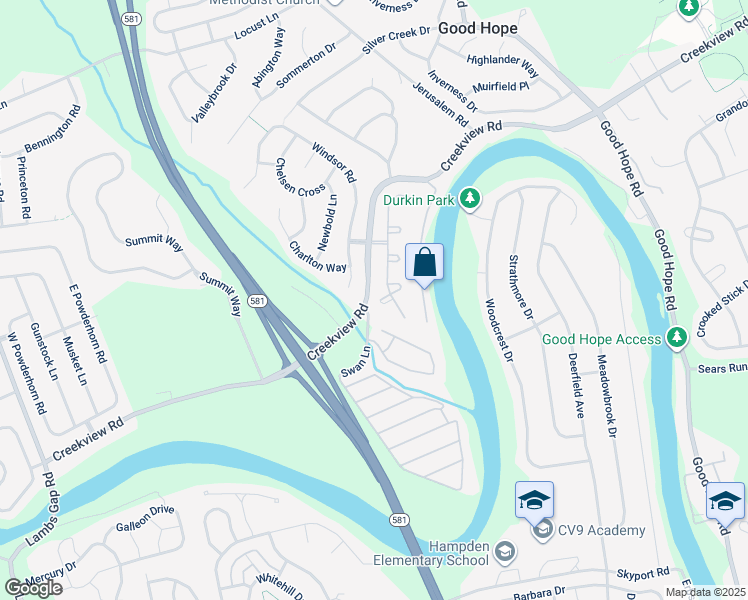 map of restaurants, bars, coffee shops, grocery stores, and more near 1131 Sandpiper Court in Mechanicsburg