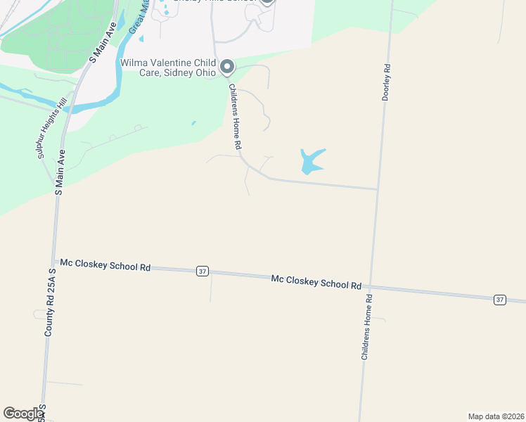 map of restaurants, bars, coffee shops, grocery stores, and more near 1441 Childrens Home Road in Sidney