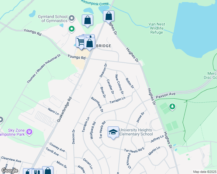 map of restaurants, bars, coffee shops, grocery stores, and more near 11 Cavalier Drive in Hamilton Township