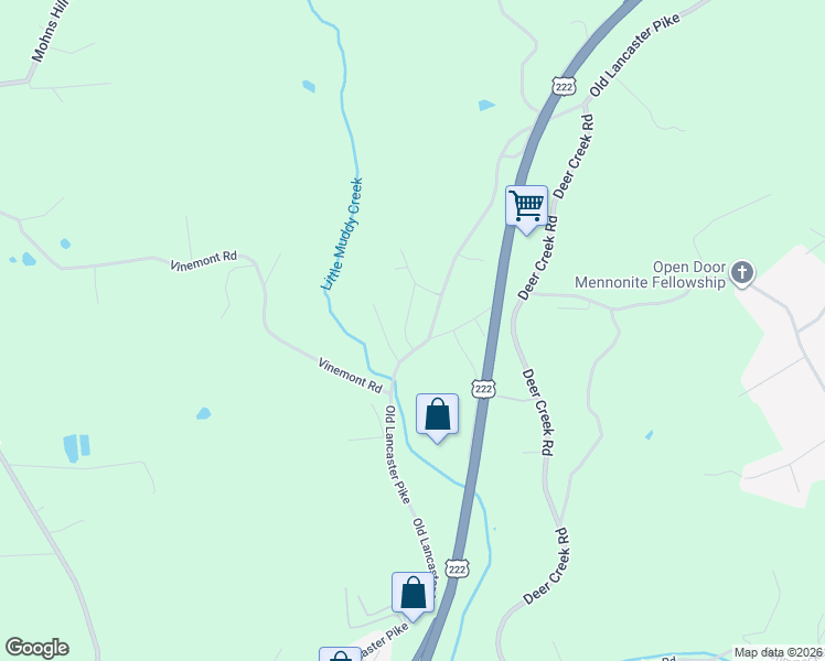 map of restaurants, bars, coffee shops, grocery stores, and more near 2030 Old Lancaster Pike in Sinking Spring