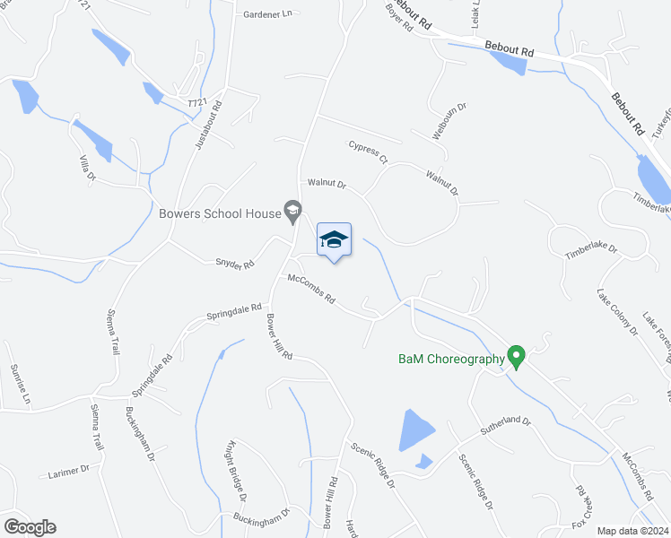 map of restaurants, bars, coffee shops, grocery stores, and more near 424 Bower Hill Road in Venetia