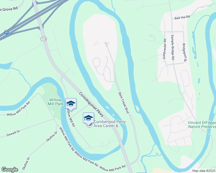 map of restaurants, bars, coffee shops, grocery stores, and more near 2100 Bent Creek Boulevard in Mechanicsburg