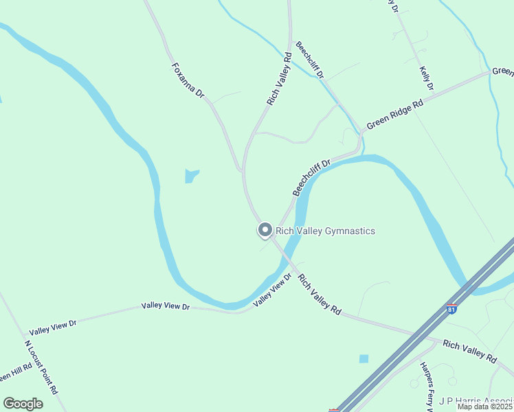 map of restaurants, bars, coffee shops, grocery stores, and more near 282 Rich Valley Road in Mechanicsburg