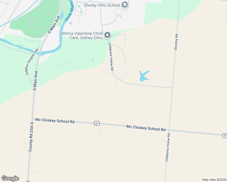 map of restaurants, bars, coffee shops, grocery stores, and more near 1441 Childrens Home Road in Sidney