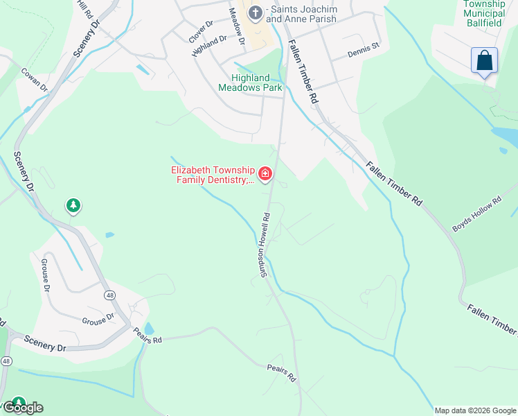 map of restaurants, bars, coffee shops, grocery stores, and more near 550 Simpson Howell Rd in Elizabeth