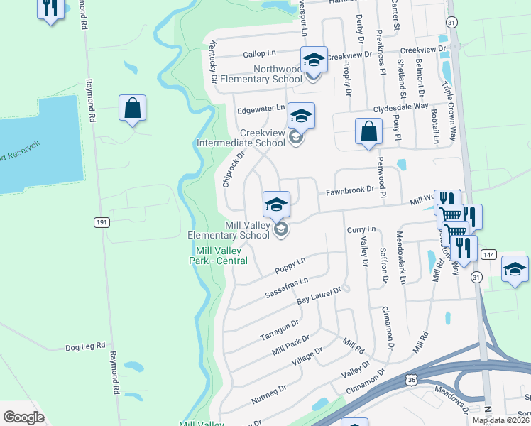 map of restaurants, bars, coffee shops, grocery stores, and more near 815 Lone Rise Drive West in Marysville