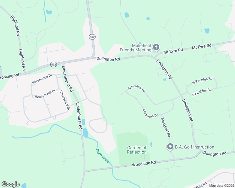 map of restaurants, bars, coffee shops, grocery stores, and more near 2088 Farmview Drive in Newtown