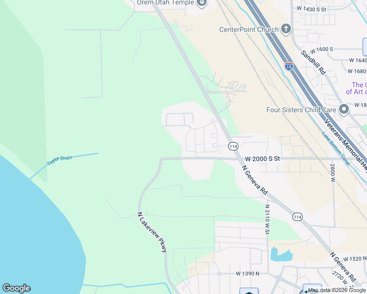 map of restaurants, bars, coffee shops, grocery stores, and more near 1942 South 1140 West in Orem