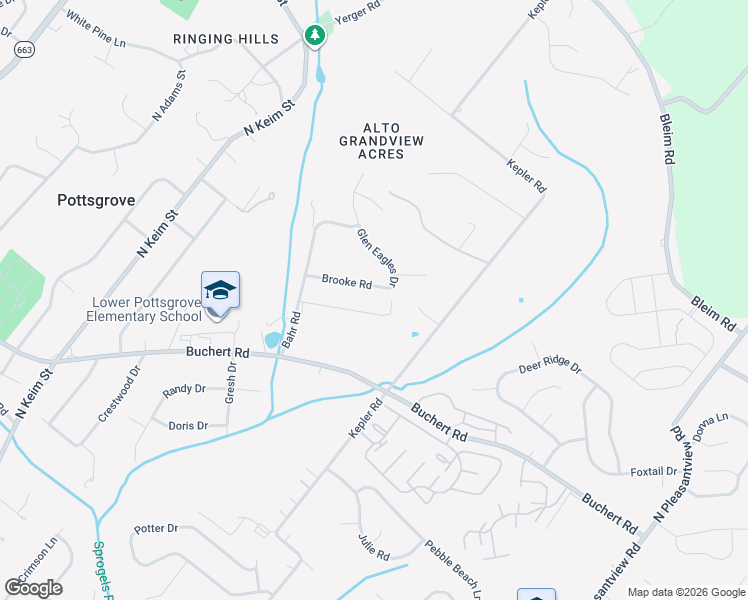 map of restaurants, bars, coffee shops, grocery stores, and more near 1495 Cedar Hill Road in Pottstown
