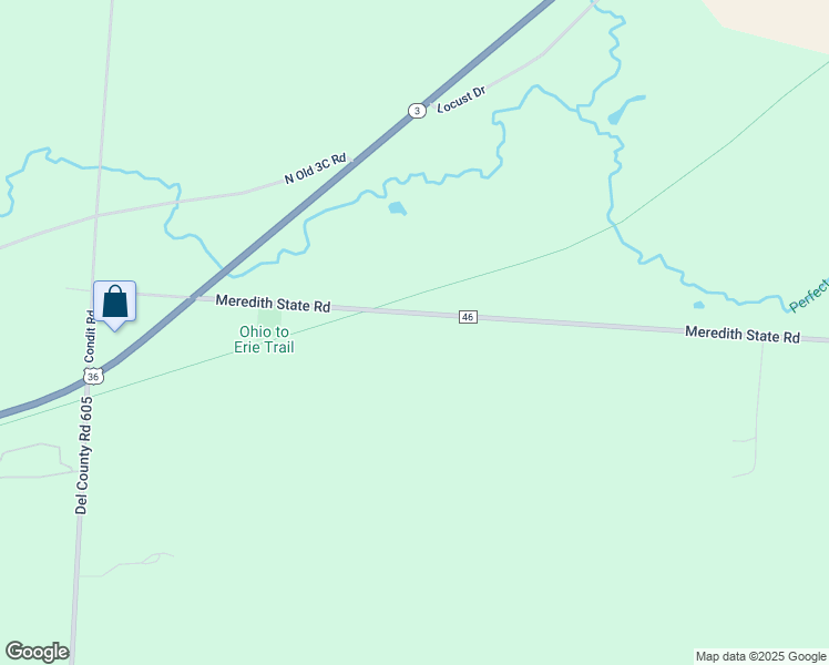 map of restaurants, bars, coffee shops, grocery stores, and more near 15788 Meredith State Road in Sunbury