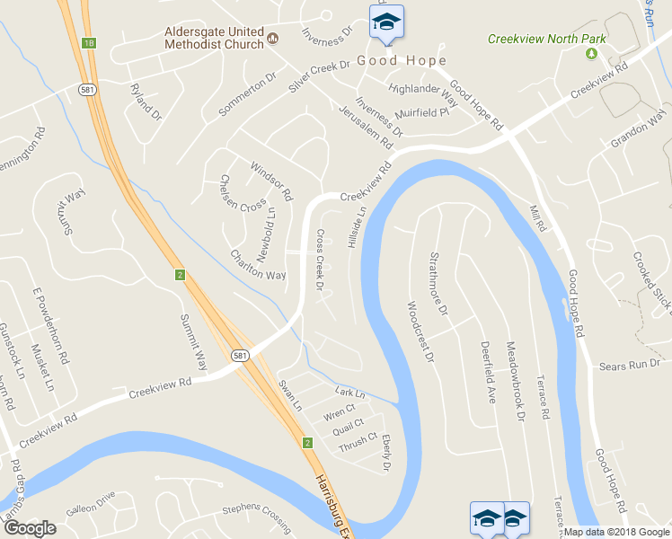 map of restaurants, bars, coffee shops, grocery stores, and more near 1172 Heron Court in Mechanicsburg
